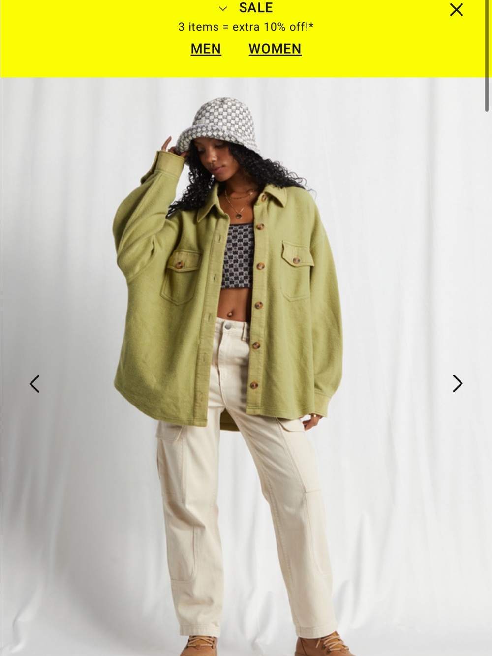 Billabong Any Time Green Button-Up Fleece Shacket
